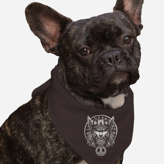 God Of Lightning And Thunder-Dog-Bandana-Pet Collar-DrMonekers