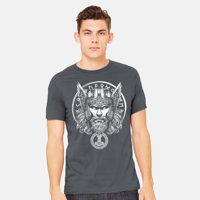 God Of Lightning And Thunder-Mens-Heavyweight-Tee-DrMonekers