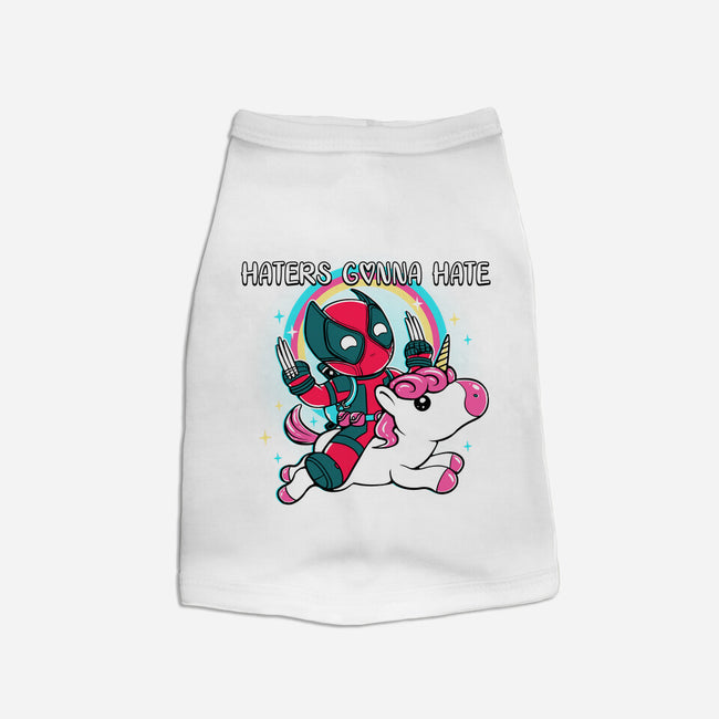 Haters Gonna Hate-Dog-Basic-Pet Tank-naomori