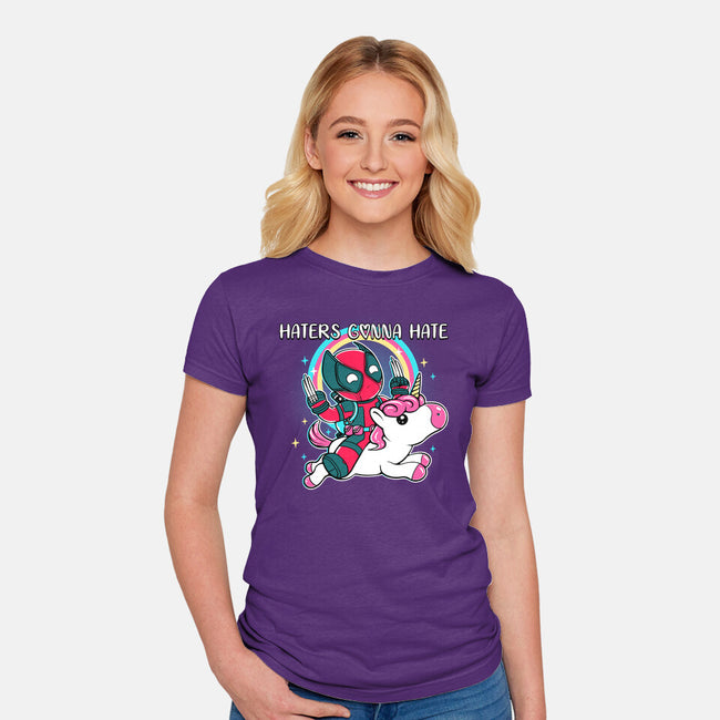 Haters Gonna Hate-Womens-Fitted-Tee-naomori