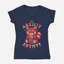 My Anxiety Has Anxiety-Womens-V-Neck-Tee-eduely