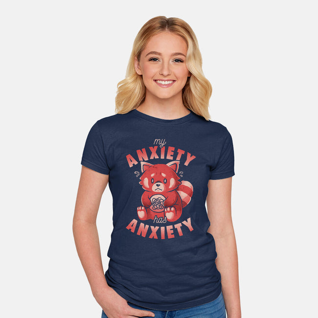 My Anxiety Has Anxiety-Womens-Fitted-Tee-eduely