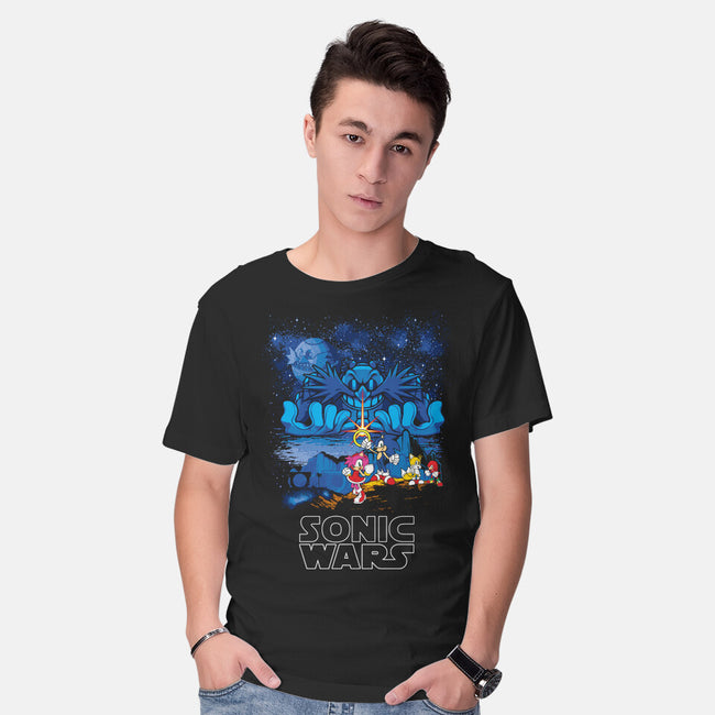 Sonic Wars-Mens-Basic-Tee-dalethesk8er