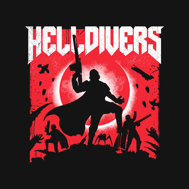 Helldivers Doom-Mens-Basic-Tee-rocketman_art