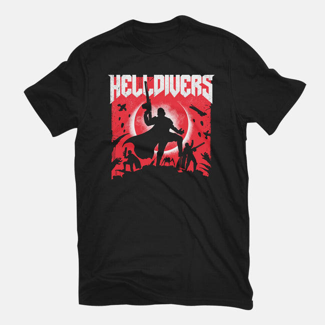 Helldivers Doom-Mens-Premium-Tee-rocketman_art