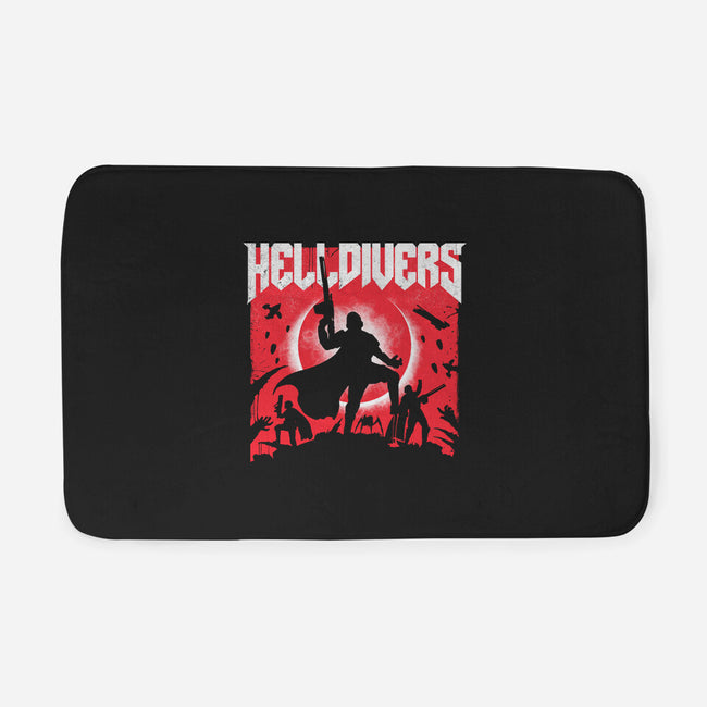 Helldivers Doom-None-Memory Foam-Bath Mat-rocketman_art