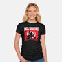 Helldivers Doom-Womens-Fitted-Tee-rocketman_art