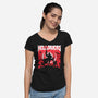 Helldivers Doom-Womens-V-Neck-Tee-rocketman_art