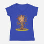 I Am Spring-Womens-V-Neck-Tee-kharmazero