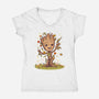 I Am Spring-Womens-V-Neck-Tee-kharmazero