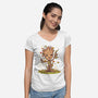 I Am Spring-Womens-V-Neck-Tee-kharmazero