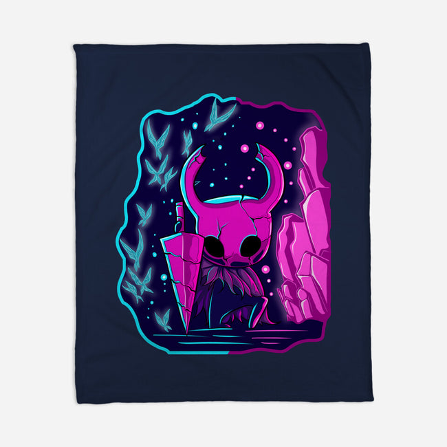 The Hollow Neon Knight-None-Fleece-Blanket-nickzzarto