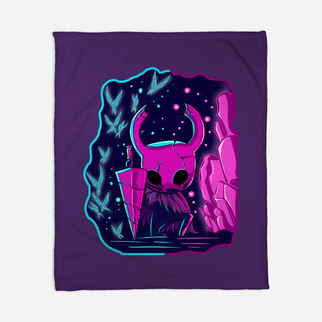 The Hollow Neon Knight-None-Fleece-Blanket-nickzzarto