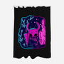 The Hollow Neon Knight-None-Polyester-Shower Curtain-nickzzarto