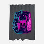 The Hollow Neon Knight-None-Polyester-Shower Curtain-nickzzarto