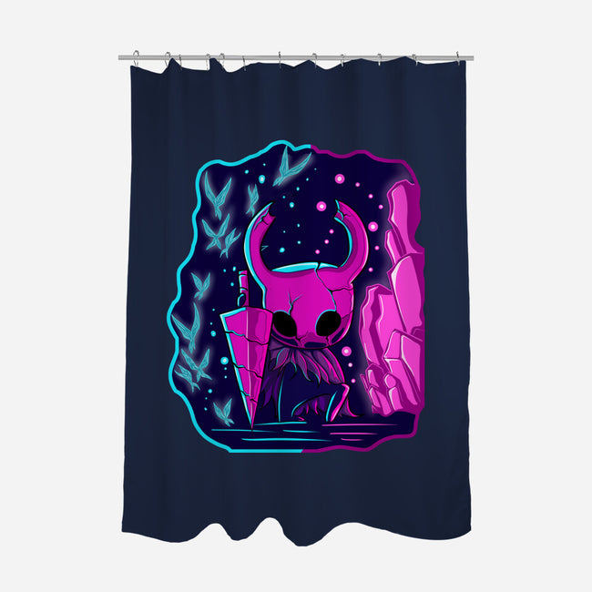 The Hollow Neon Knight-None-Polyester-Shower Curtain-nickzzarto