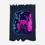 The Hollow Neon Knight-None-Polyester-Shower Curtain-nickzzarto