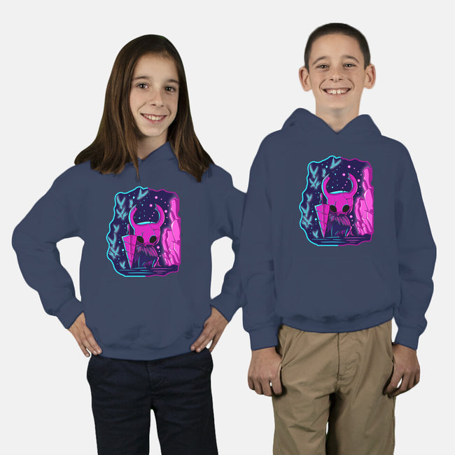 The Hollow Neon Knight-Youth-Pullover-Sweatshirt-nickzzarto