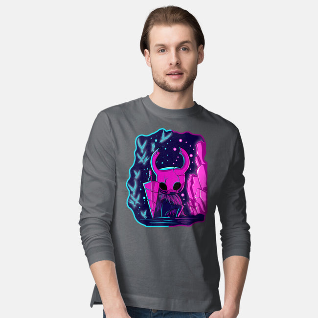 The Hollow Neon Knight-Mens-Long Sleeved-Tee-nickzzarto