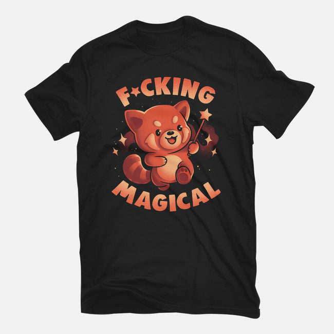 Red Panda Magic-Unisex-Basic-Tee-eduely