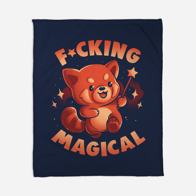 Red Panda Magic-None-Fleece-Blanket-eduely