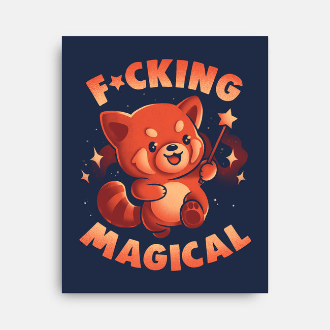 Red Panda Magic-None-Stretched-Canvas-eduely