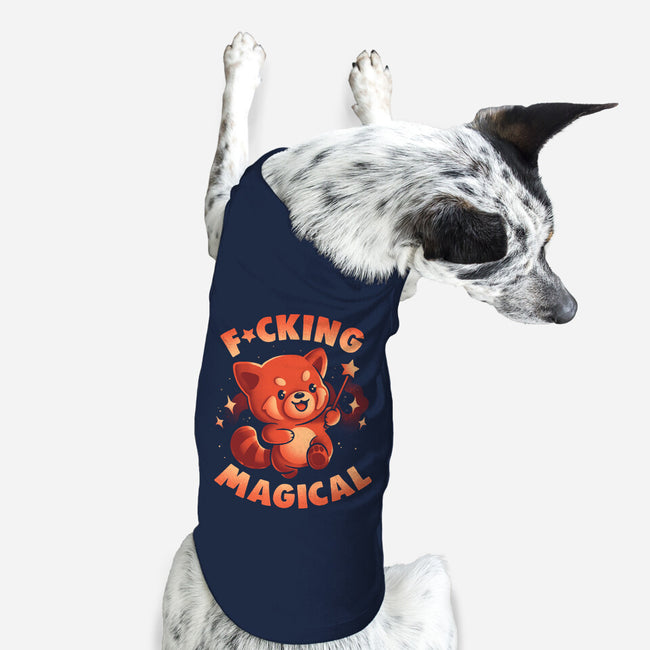 Red Panda Magic-Dog-Basic-Pet Tank-eduely