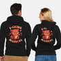 Red Panda Magic-Unisex-Zip-Up-Sweatshirt-eduely