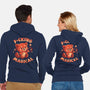 Red Panda Magic-Unisex-Zip-Up-Sweatshirt-eduely