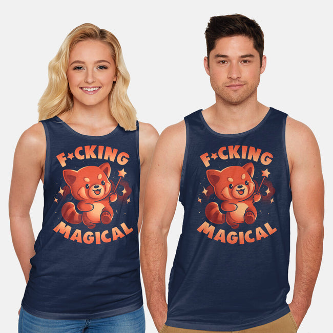 Red Panda Magic-Unisex-Basic-Tank-eduely