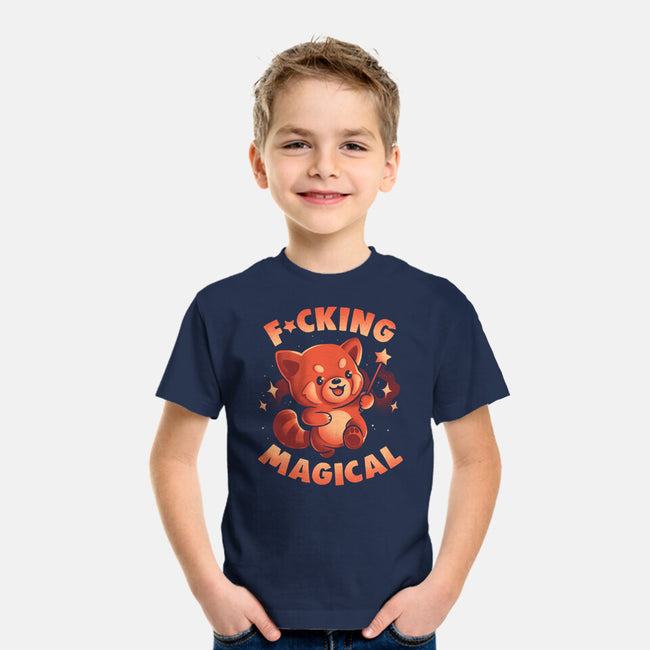 Red Panda Magic-Youth-Basic-Tee-eduely