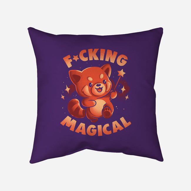 Red Panda Magic-None-Removable Cover-Throw Pillow-eduely