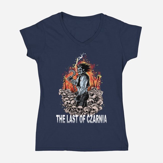 The Last Of Czarnia-Womens-V-Neck-Tee-zascanauta