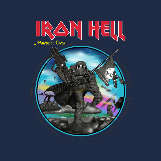 Iron Hell-None-Fleece-Blanket-rocketman_art