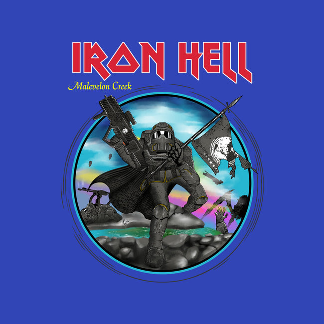 Iron Hell-Unisex-Basic-Tee-rocketman_art