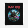 Iron Hell-None-Fleece-Blanket-rocketman_art