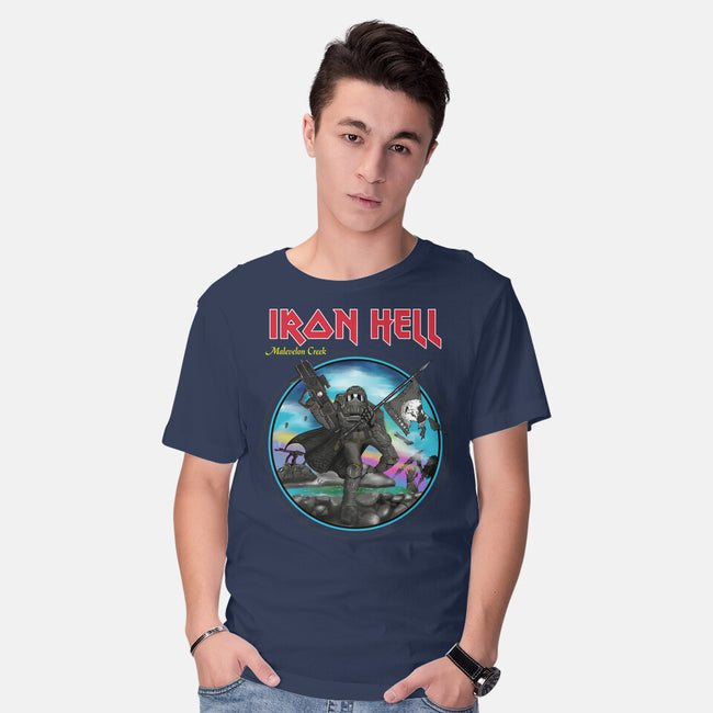 Iron Hell-Mens-Basic-Tee-rocketman_art