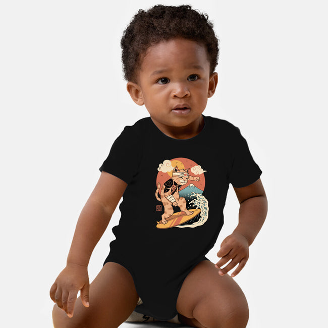 Meowster Surfer-Baby-Basic-Onesie-vp021