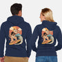 Meowster Surfer-Unisex-Zip-Up-Sweatshirt-vp021