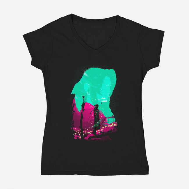 Ancient-Womens-V-Neck-Tee-Donnie