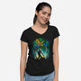 The Hero Of Time-Womens-V-Neck-Tee-Donnie