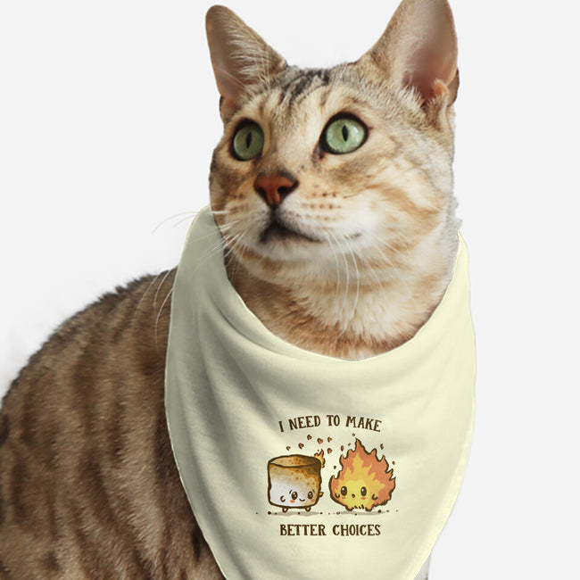 I Need To Make Better Choices-Cat-Bandana-Pet Collar-kg07