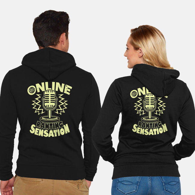 Online Ranting Sensation-Unisex-Zip-Up-Sweatshirt-Boggs Nicolas