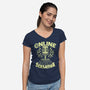 Online Ranting Sensation-Womens-V-Neck-Tee-Boggs Nicolas