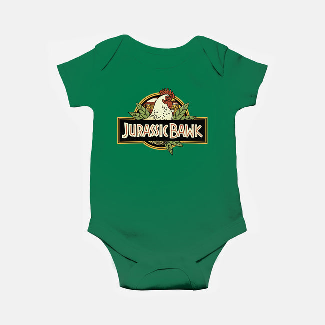 Jurassic Chicken-Baby-Basic-Onesie-tobefonseca