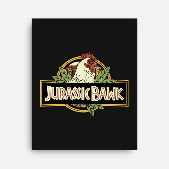 Jurassic Chicken-None-Stretched-Canvas-tobefonseca