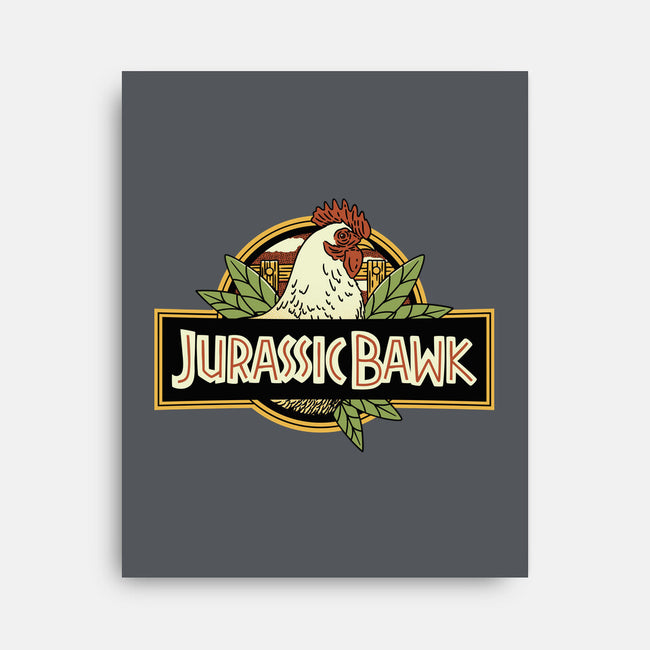 Jurassic Chicken-None-Stretched-Canvas-tobefonseca