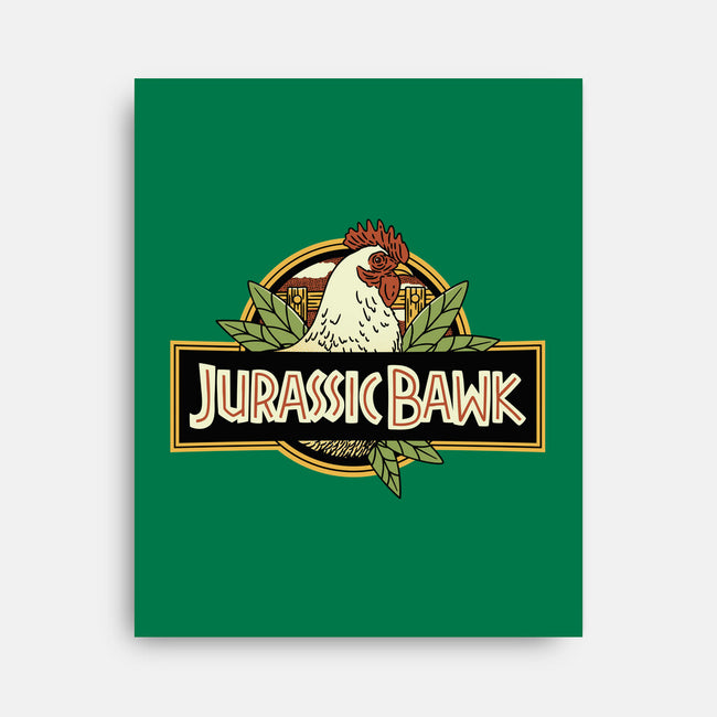 Jurassic Chicken-None-Stretched-Canvas-tobefonseca