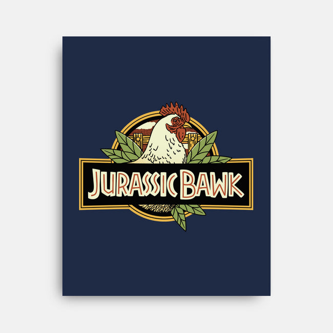 Jurassic Chicken-None-Stretched-Canvas-tobefonseca