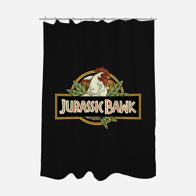 Jurassic Chicken-None-Polyester-Shower Curtain-tobefonseca